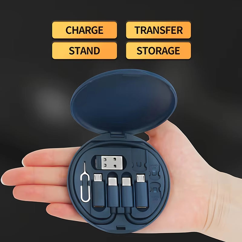 Multi USB Type C to C 60W Charging Adapter Cable Kit USB C to Lighting Conversion Set USB a & Type C to Micro/Type C/Lighting